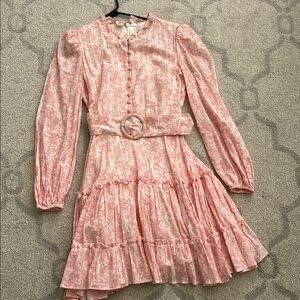 Rachel Parcell Pink Ruffled Tiered Sundress size S